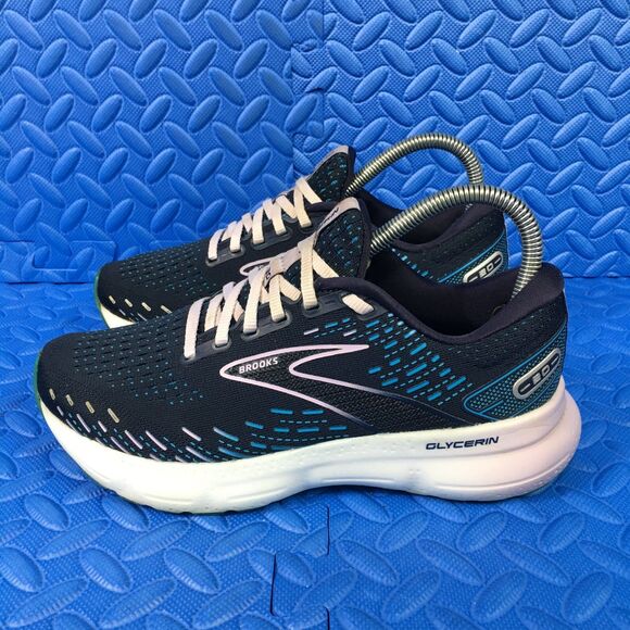Brooks Glycerin 20 Womens Running Shoes Blue Athletic Sneakers Size 7B - Picture 3 of 11